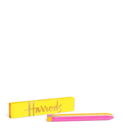 Harrods Logo Pens In Yellow