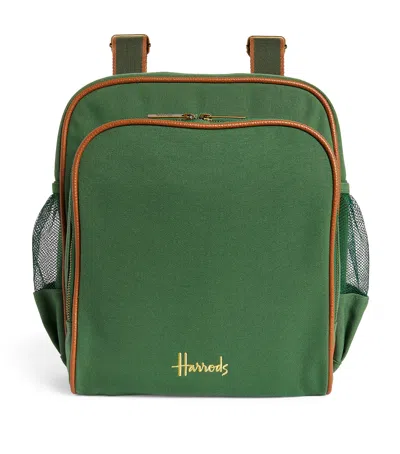 Harrods Logo Picnic Backpack For 2 In Green