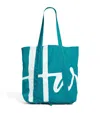 Harrods Logo Pocket Shopper Bag In Blue