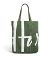 Harrods Logo Pocket Shopper Bag In Green