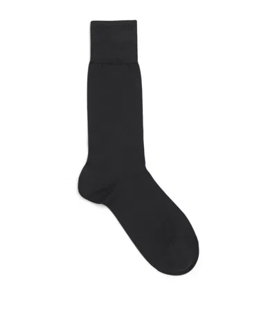 Harrods Logo Socks In Black