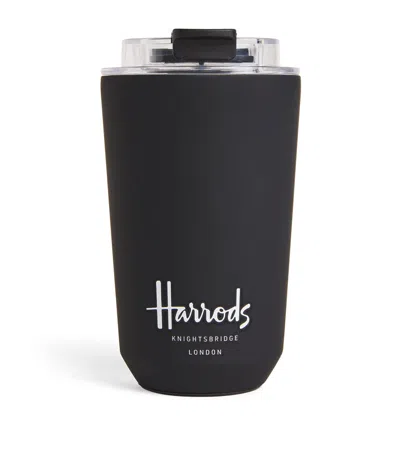 Harrods Logo Travel Cup In Black