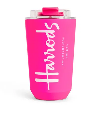 Harrods Logo Travel Cup In Pink
