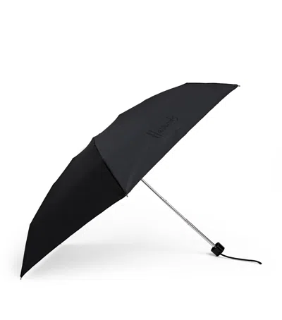 Harrods Logo Umbrella In Black