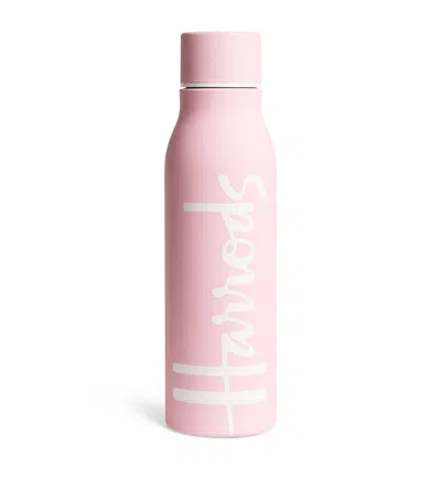 Harrods Logo Water Bottle In Pink