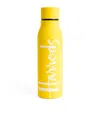 Harrods Logo Water Bottle In Yellow