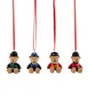 Harrods London Bear Tree Decorations In Red