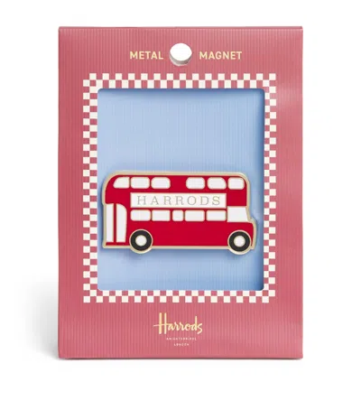 Harrods London Bus Magnet In Red