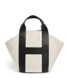 Harrods Medium Canvas Tote Bag In Ivory