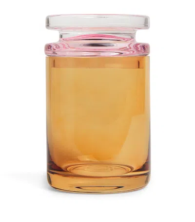 Harrods Medium Glass Pot In Clear