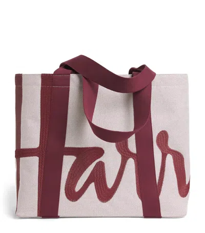 Harrods Medium Logo Tote Bag In Neutral