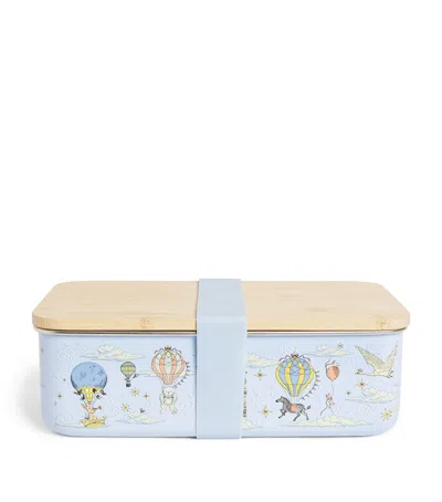 Harrods Metal Icons Lunch Box In Blue