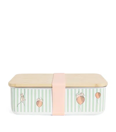 Harrods Metal Icons Lunch Box In Green