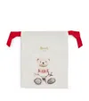 Harrods Mini Christmas Bear 2024 Pouch In Ivory