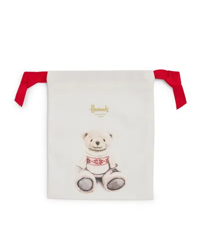 Harrods Mini Christmas Bear 2024 Pouch In White
