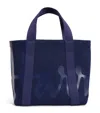 Harrods Mini Cotton Logo Tote Bag In Navy