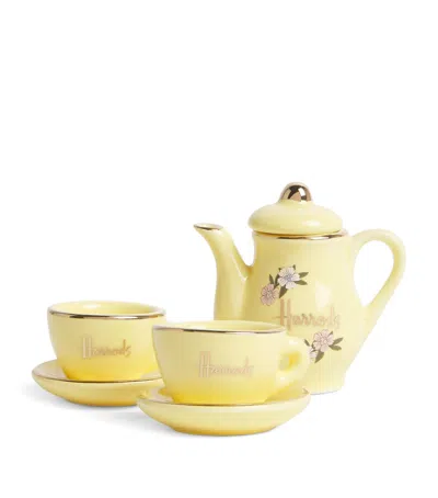 Harrods Mini Fairy Woodland Tea Set In Yellow