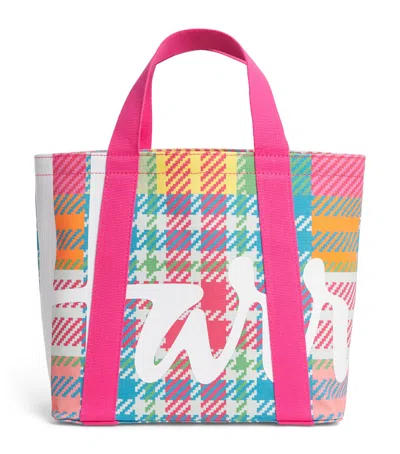 Harrods Mini Madras Check Tote Bag In Multi