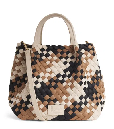 Harrods Mini Neoprene Woven Tote Bag In Multi