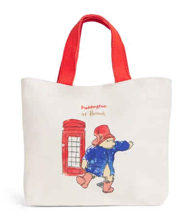 Harrods Mini Paddington Tote Bag In Blue