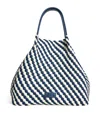 Harrods Neoprene Woven East-west Tote Bag In Black