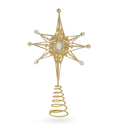 Harrods North Star Tree Topper In Gold