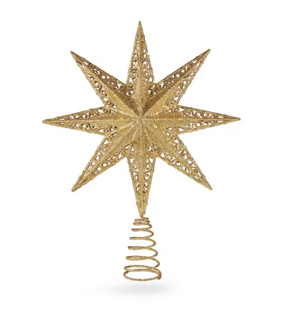 Harrods North Star Tree Topper In Gold