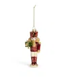 Harrods Nutcracker Tree Decoration In Burgundy