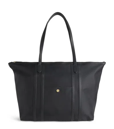 Harrods Nylon Jetsetter Tote Bag In Black