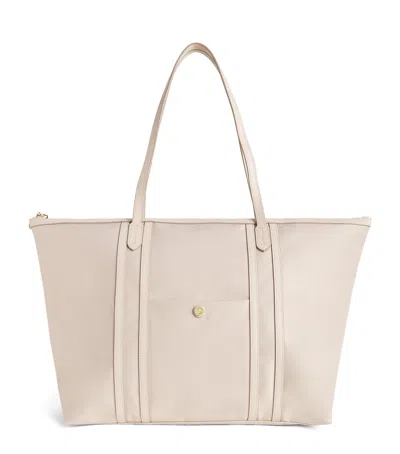 Harrods Nylon Jetsetter Tote Bag In Neutral