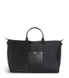Harrods Nylon Overnight Tote Bag In Black