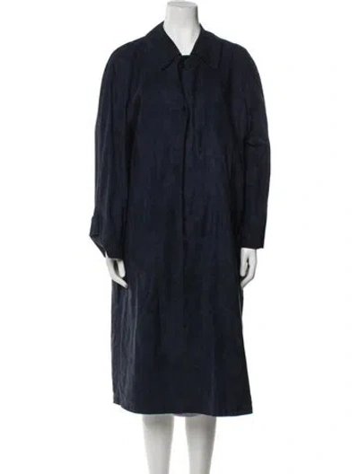 Pre-owned Harrods Of London Coat In Blue