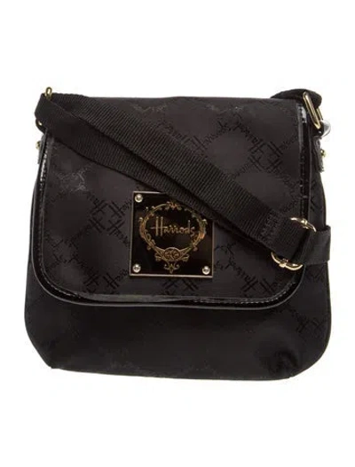 Pre-owned Harrods Of London Crossbody Bag In Black