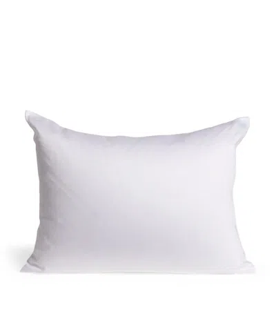 Harrods Of London Down Travel Pillow With Cover (30cm X 40cm) In White