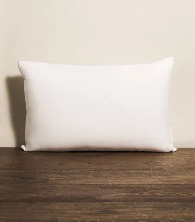 Harrods Of London Medium/firm Canadian Goose Down Pillow (50cm X 75cm) In White