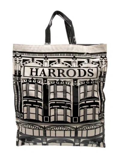 Pre-owned Harrods Of London Pvc Tote In Neutrals