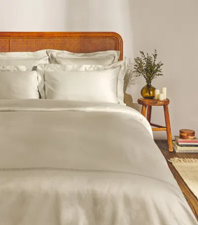 Harrods Of London Supima Cotton Sateen Wilton Oxford Pillowcase Pair
