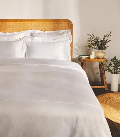 Harrods Of London Supima Cotton Wilton Super King Flat Sheet