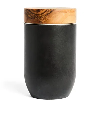 Harrods Olive Wood Pepper Mill In Black