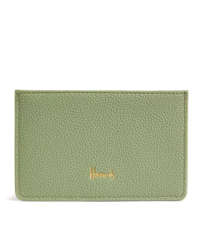 Harrods Oxford Card Holder In Green