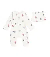 Harrods Paddington All-in-one And Hat Set In White