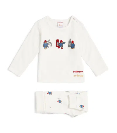 Harrods Kids' Paddington Top And Trousers Set In White
