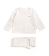 Harrods Pima Cotton Balloon Top And Trousers Set In Multi