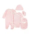 Harrods Pima Cotton Jersey Baby Gift Set In Pink