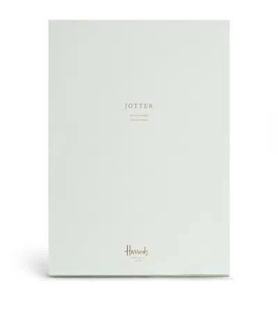 Harrods Plain A4 Jotter Notepad In Green