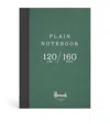 Harrods Plain Logo A5 Notebook In Green