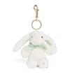 Harrods Plush Bunny Keyring In White