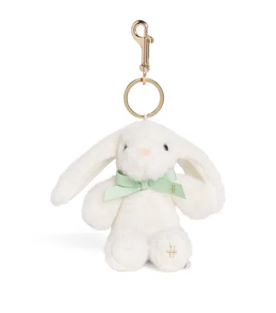 Harrods Plush Bunny Keyring In White