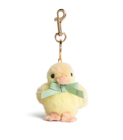 Harrods Plush Chick Keyring In Yellow