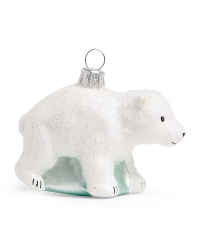 Harrods Polar Bear Tree Decoration In White